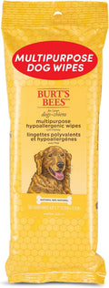Honey Multipurpose Dog Grooming Wipes - Gentle Hypoallergenic Spot Cleaning Sheets with pH Balanced Natural Formula for Paws, Face, and Butt, 50 Count