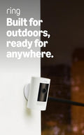Outdoor Cam (Stick up Cam), Weather-Resistant Home or Business HD Security Camera, Live View, Color Night Vision, Two-Way Talk, Motion Alerts, Works with Alexa, White