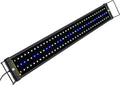 Classic LED Aquarium Lighting System with Adjustable Brackets, White and Blue LED Options, Suitable for 28 to 36 Inch Tanks, 18 Watts