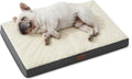 Bedsure Medium Washable Dog Bed - Comfy Sherpa with Orthopedic Egg Crate Foam, 30x20 inches, Grey, Non-Slip Bottom, Removable Cover, Ideal for Pets up to 30 lbs