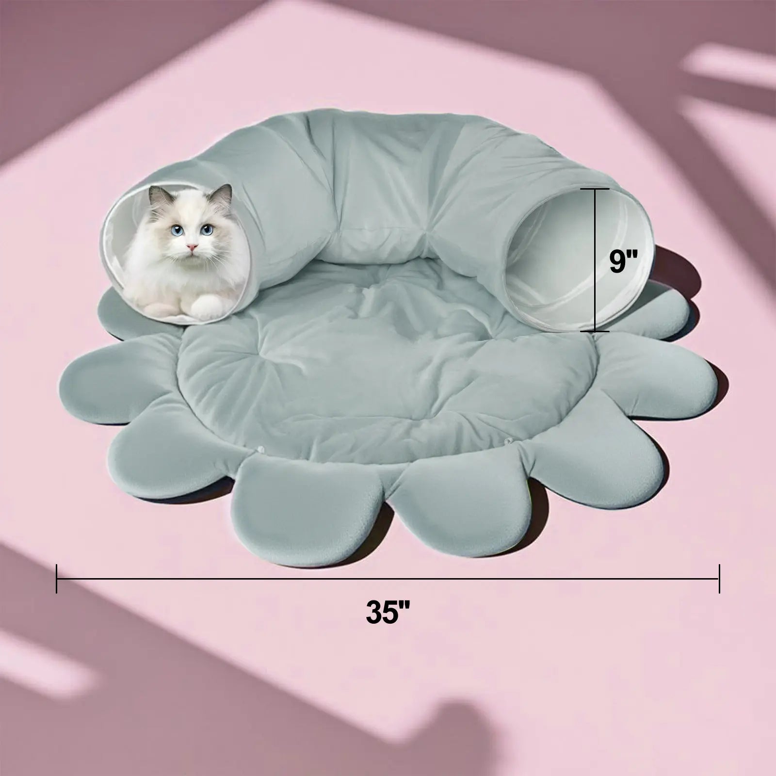 Indoor Cat Tunnel Bed and Toy Set - Octopus-Shaped Peekaboo Cave and Christmas Tree Skirt for Multiple Cats - Perfect for Playtime #SummerSale