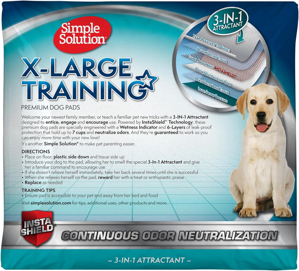 Extra Large Leak-Proof Dog Training Pads, 28" x 30", 100 Count | Disposable Puppy Potty Pads for Housebreaking and Indoor Use, Floor Protection Essentials