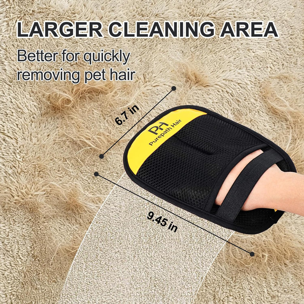 Removal Glove Remover for Cats & Dogs, 2026 Upgraded Five-Finger Electrostatic Pet Hair Removal Glove,Reusable. Applicable to Laundry, Couches, Carpets, Clothing and Car Seat. (1)