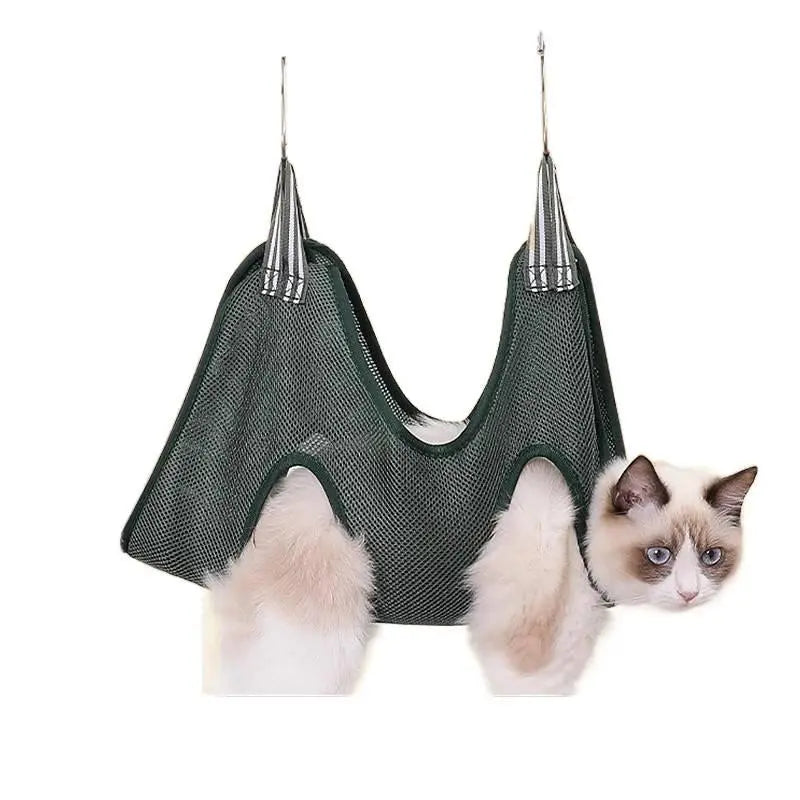 Multifunctional Pet Grooming Hammock for Dogs and Cats - Bathing and Nail Restraint Accessory for Grooming Tasks