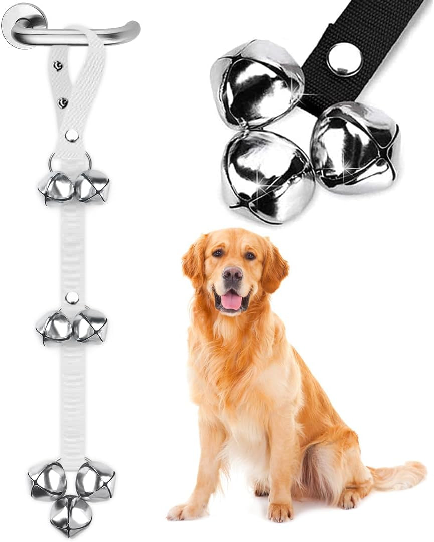 Premium Quality Dog Doorbells for Potty Training - Adjustable Loud 1.4" Extra Large Bells for Easy Puppy Training