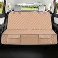 Waterproof Dog Car Seat Cover for Back Seat - Nonslip Protector for Kids, Universal Fit for Cars, Trucks, and SUVs (Beige)