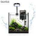 Craftsboys 1.2 Gallon Nano Glass Aquarium with Filter and LED Light for Betta Fish and Aquascaping
