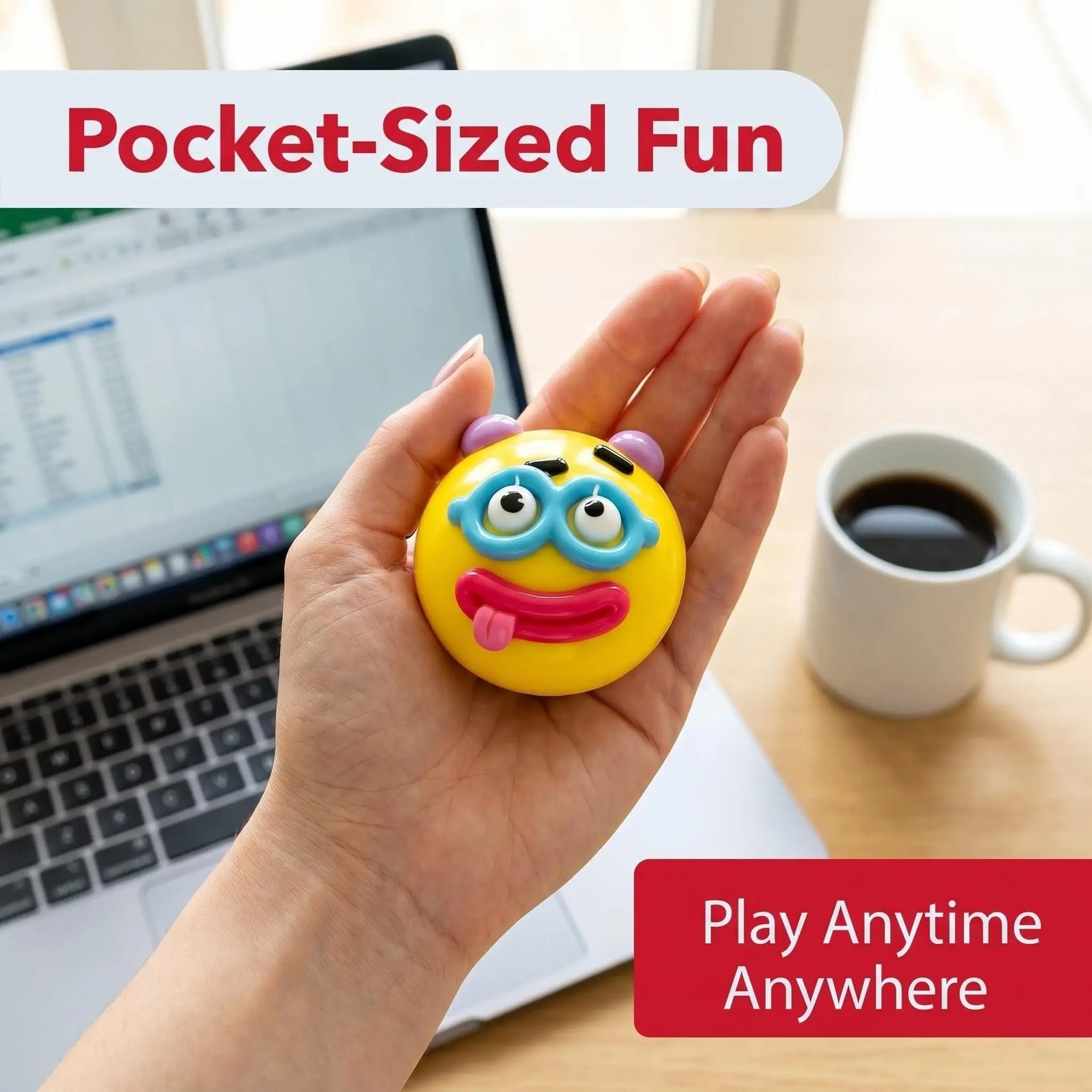 Smushers Interchangeable Squishy Dog Face Fidget Toys - Soft, Moldable, Slow-Rise Sensory Stress Relief for Tactile Play