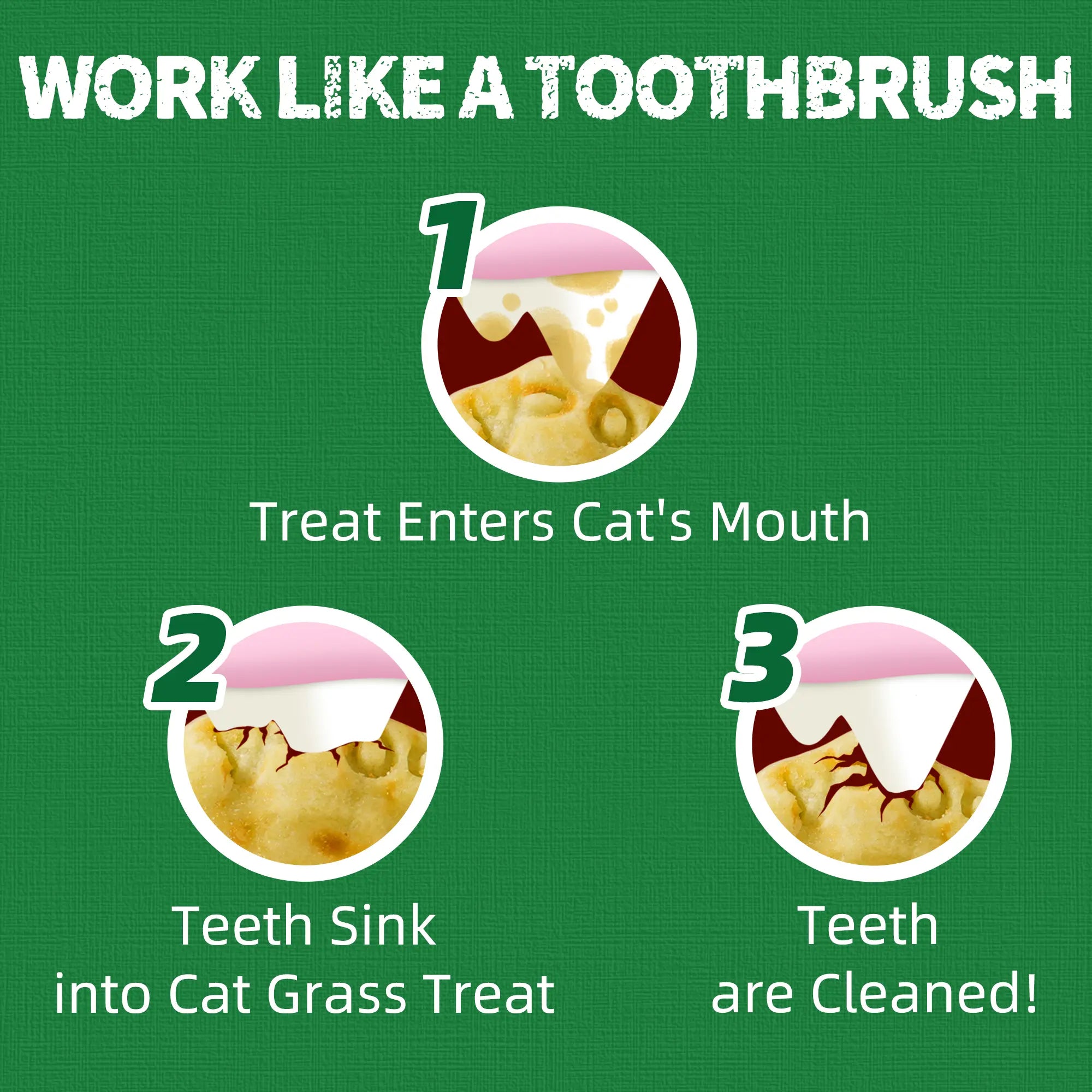 Cat Treats for Indoor Cats - Natural Salmon Hairball Control Biscuits with Cat Grass and Catnip for Dental Care - 14.1 OZ
