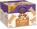 Wellness Classic P-Nuttier Dog Biscuits - Natural Peanut Butter Training Treats, Large Size, 6 lb Box