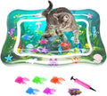 Interactive Cat Toy for Indoor Cats, Upgraded Cat Water Mat, Thickened Water Sensory Play Mat with Fish, Enrichment Stimulating Toy for Bored Adult Kitten Cats to Exercise, Hunting | Thickened Water Sensory Play Mat with Fish, Enrichment Stimulating Toy for Bored Adult Kitten Cats to Exercise, Hunting
