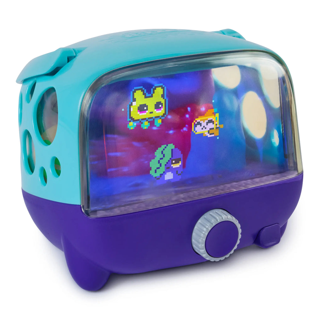 BITZEE Interactive Digital Aquarium Pet Tank with 30 Virtual Fish, Large Display, LED Lights, Touch-Responsive Electronic Pets, Ideal Birthday Gift for Children Ages 5 and Up