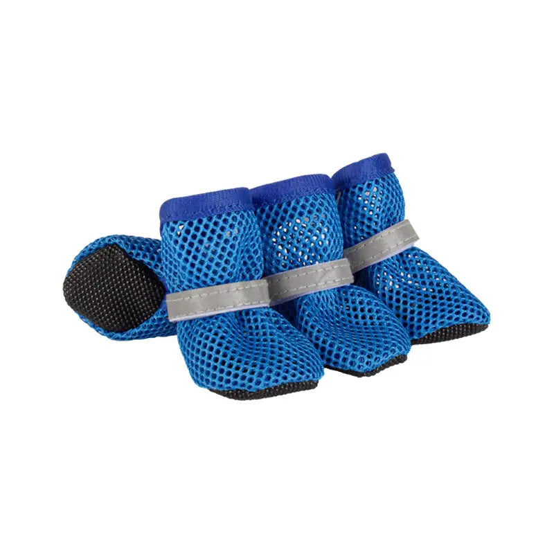 Breathable Mesh Dog Boots for Small to Medium Breeds - Summer Non-Slip Paw Protectors