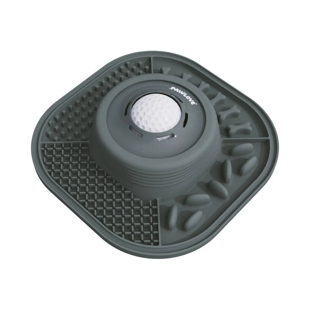 Pawlove Upgraded Slow Feeder Dog Bowl for Liquid Treats with Floating Rolling Ball, Anti-Slip Design for Bone Broth and Yogurt, Ideal for Dogs of All Breeds, Dietary Supplement and Post-Operative Nutrition