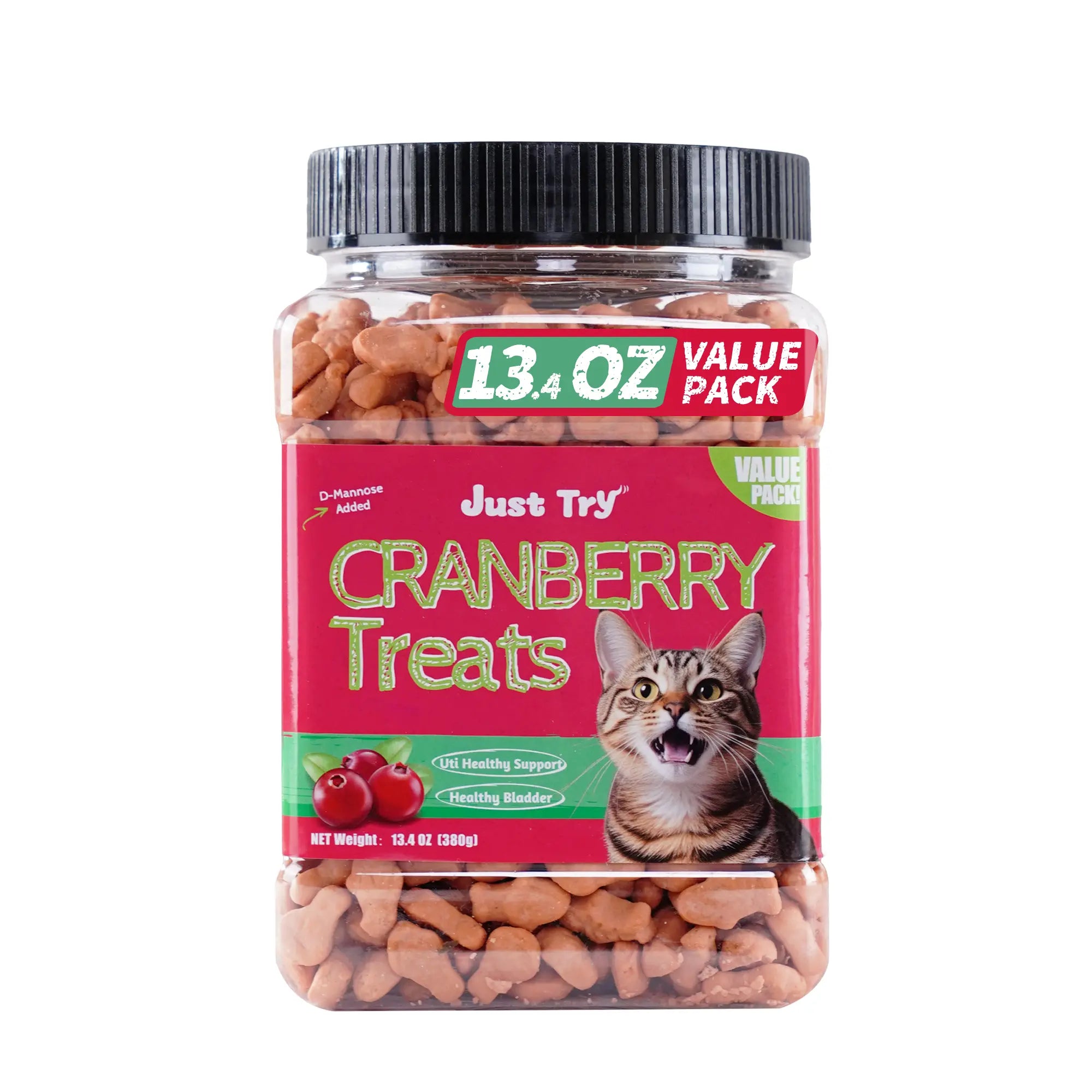 Cat Treats for Indoor Cats - Natural Salmon Hairball Control Biscuits with Cat Grass and Catnip for Dental Care - 14.1 OZ