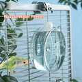 Parrot Pin Valve Water Dispenser with Space Capsule Design, Leak-Proof Instant Water Delivery, High Capacity Automatic Bird Water Bottle, Nozzle Feeder for Birds