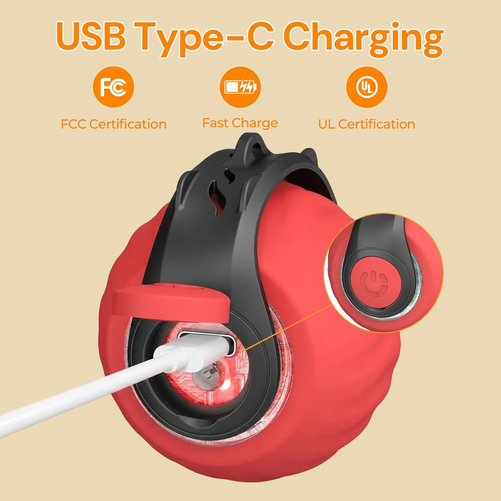 Interactive Cat Toys with Bird Sounds & 3 Speed Modes for Indoor Cats Play | Bird Sounds, 3 Speed Modes, Rechargeable Automatic Rolling, 3 Tails, Fast Charging Ball, for Indoor Cats on Hard Floor Carpet