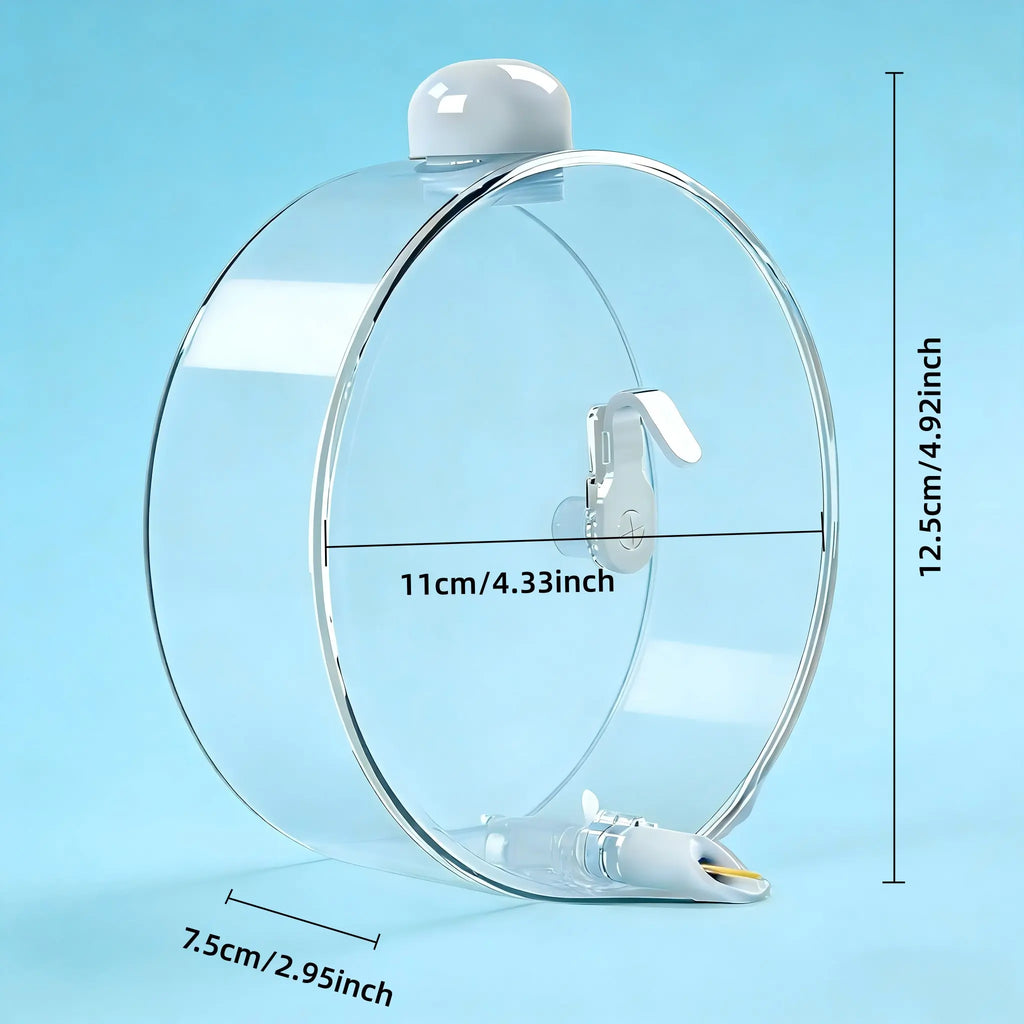 Parrot Pin Valve Water Dispenser with Space Capsule Design, Leak-Proof Instant Water Delivery, High Capacity Automatic Bird Water Bottle, Nozzle Feeder for Birds
