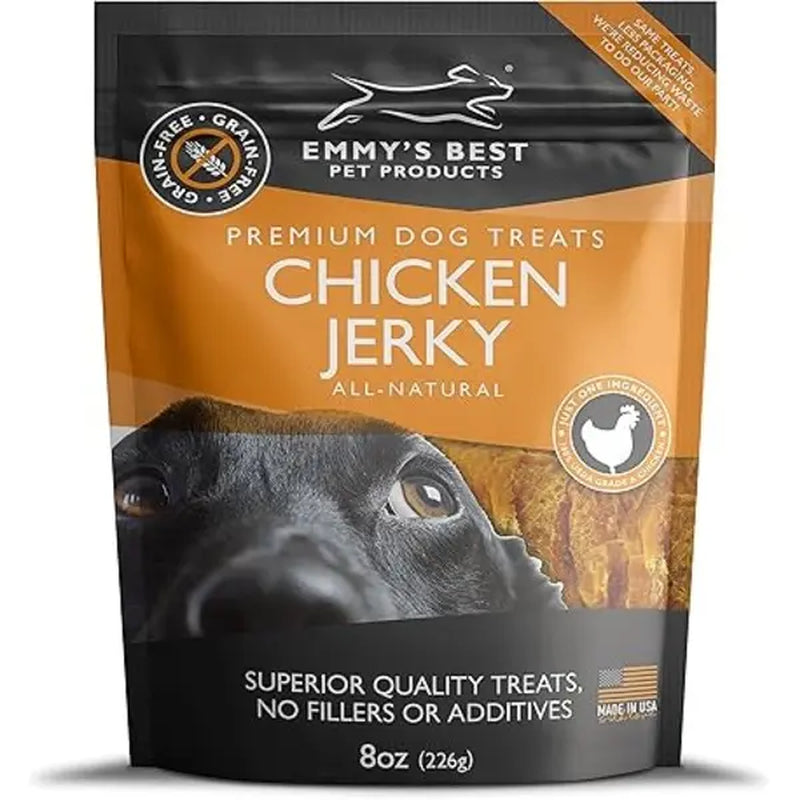 Emmy's Best EBPP Natural Chicken Jerky Dog Treats - Made in the USA with Real Grilled Chicken - Suitable for Medium, Large, and Small Dogs - 100% Natural Formula