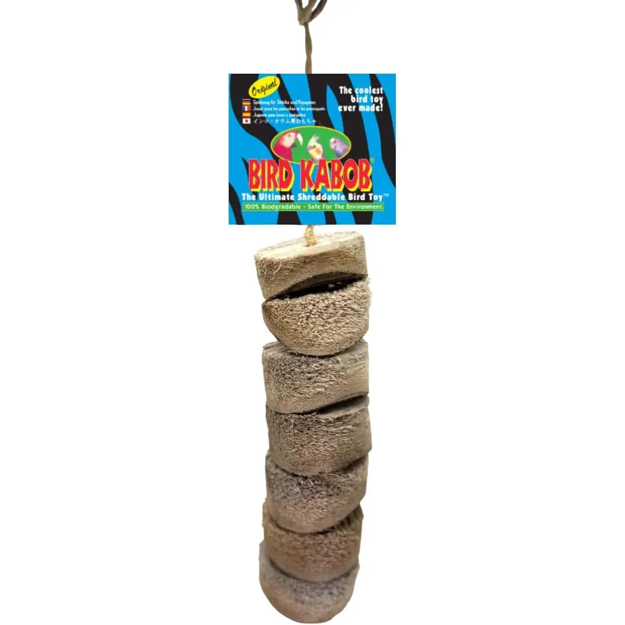 Bird Kabob Original - Premium Shreddable Toy for Birds