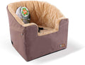 Premium Dog and Cat Booster Car Seat - Small Tan