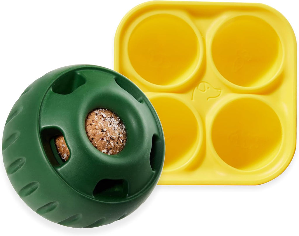 Pupsicle Dog Treat Toy with Silicone Treat Tray for Dogs 10-25 Lbs | Pupsicle Toy for Small Dogs, Silicone Treat Tray, Homemade Frozen Treats, Easy-Fill Design, Low-Mess Play