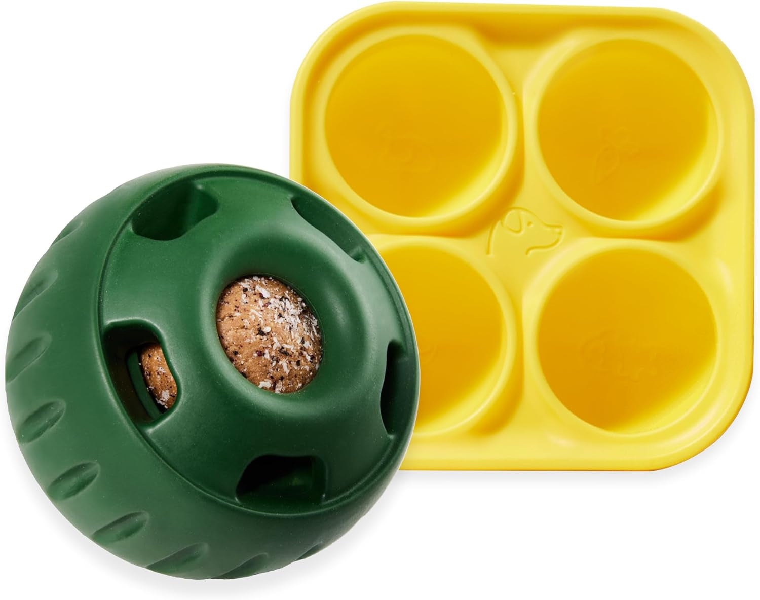 Pupsicle Dog Treat Toy with Silicone Treat Tray for Dogs 10-25 Lbs | Pupsicle Toy for Small Dogs, Silicone Treat Tray, Homemade Frozen Treats, Easy-Fill Design, Low-Mess Play