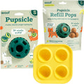 Starter Pack Dog Treat Toy for Small Dogs 10-25 Lbs | Long-Lasting Enrichment Kit, Pupsicle Toy Included, Reusable Treat Mold, Chicken Pops, DIY Frozen Treats