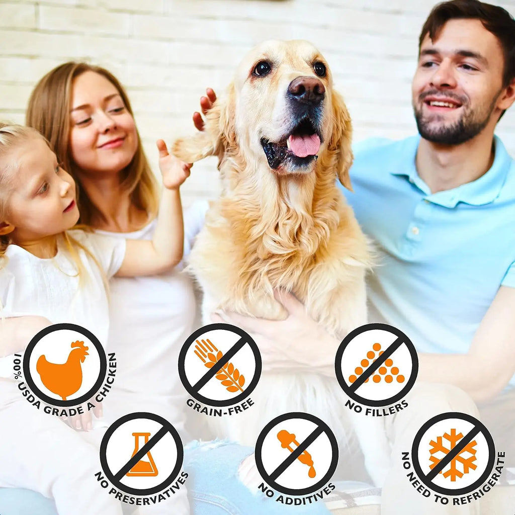 Emmy's Best EBPP Natural Chicken Jerky Dog Treats - Made in the USA with Real Grilled Chicken - Suitable for Medium, Large, and Small Dogs - 100% Natural Formula