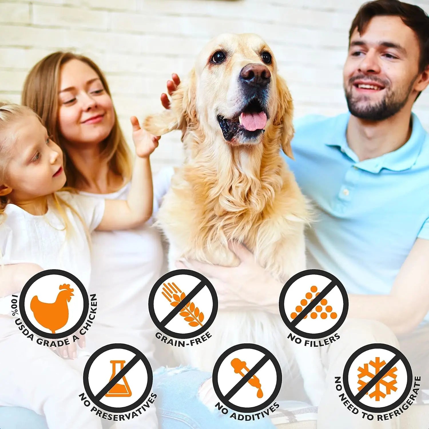 Emmy's Best EBPP Natural Chicken Jerky Dog Treats - Made in the USA with Real Grilled Chicken - Suitable for Medium, Large, and Small Dogs - 100% Natural Formula