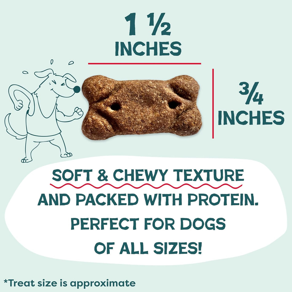 Bacon Me Crazy Soft & Chewy Dog Treats - Grain-Free Meaty Tenders with Real Bacon for All Dog Sizes, 8oz