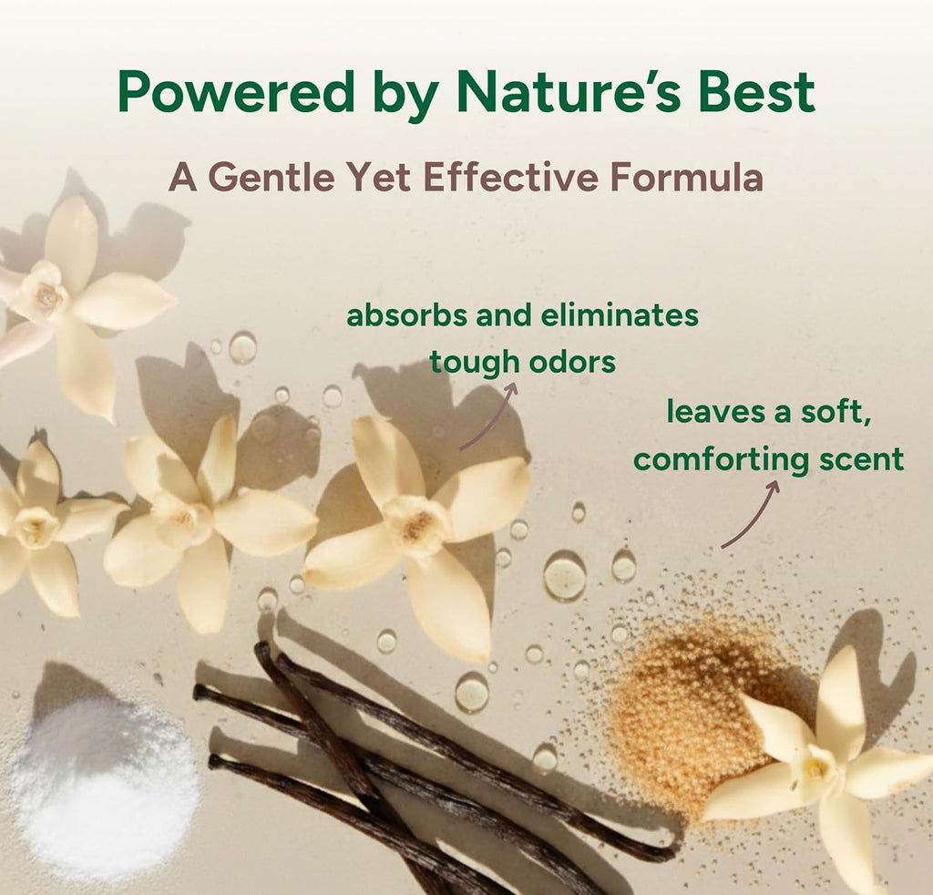| Carpet Freshener & Deodorizer Powder | 31 Oz Pet Odor Eliminator for Strong Odor & Pet Urine | Fresh Natural Warm Vanilla Scent | Safe for Homes with Pets