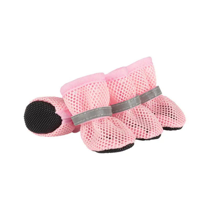 Breathable Mesh Dog Boots for Small to Medium Breeds - Summer Non-Slip Paw Protectors