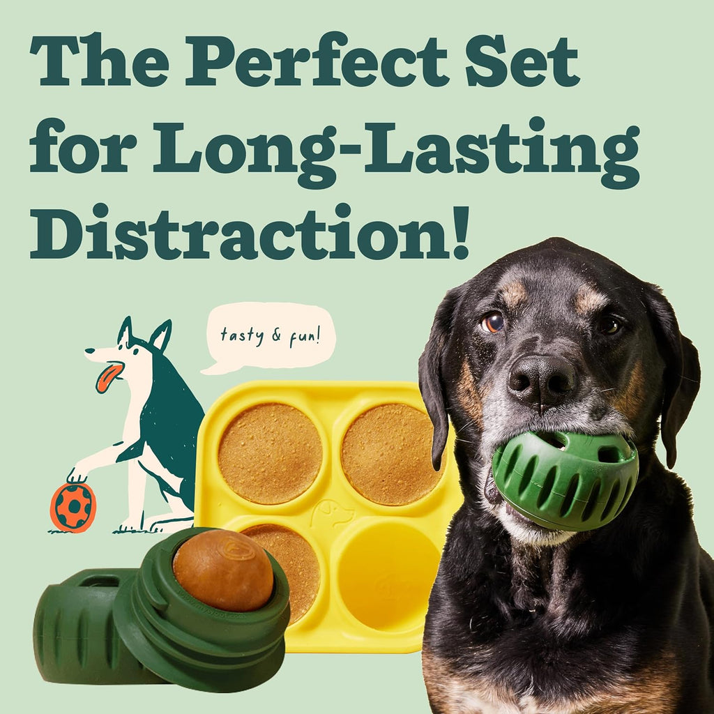 Pupsicle Dog Treat Toy with Silicone Treat Tray for Dogs 10-25 Lbs | Pupsicle Toy for Small Dogs, Silicone Treat Tray, Homemade Frozen Treats, Easy-Fill Design, Low-Mess Play