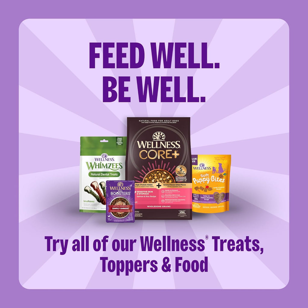 Wellness Classic P-Nuttier Dog Biscuits - Natural Peanut Butter Training Treats, Large Size, 6 lb Box