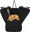 Premium Waterproof Dog Car Seat Cover for Back Seat - Hammock Style Pet Protector for SUVs and Trucks with Enhanced Safety Features, Black