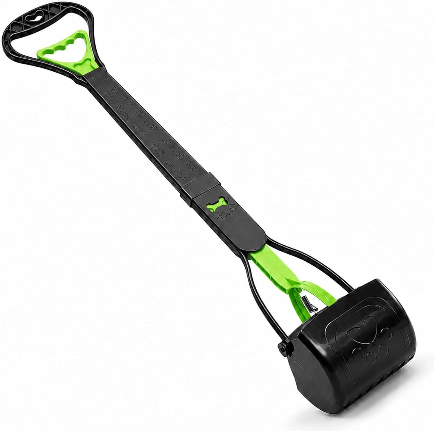 31Inch Large Pooper Scooper for Dogs with Long Handle, Sturdy & Durable, Not Easy to Break, Lightweight & Easy to Use, Easy to Pick up from Grass and Gravel | Less Bend Down, One-Hand Operate Pick up for All Surface, Heavy Duty Poop Scooper for Large Medium & Small Dogs