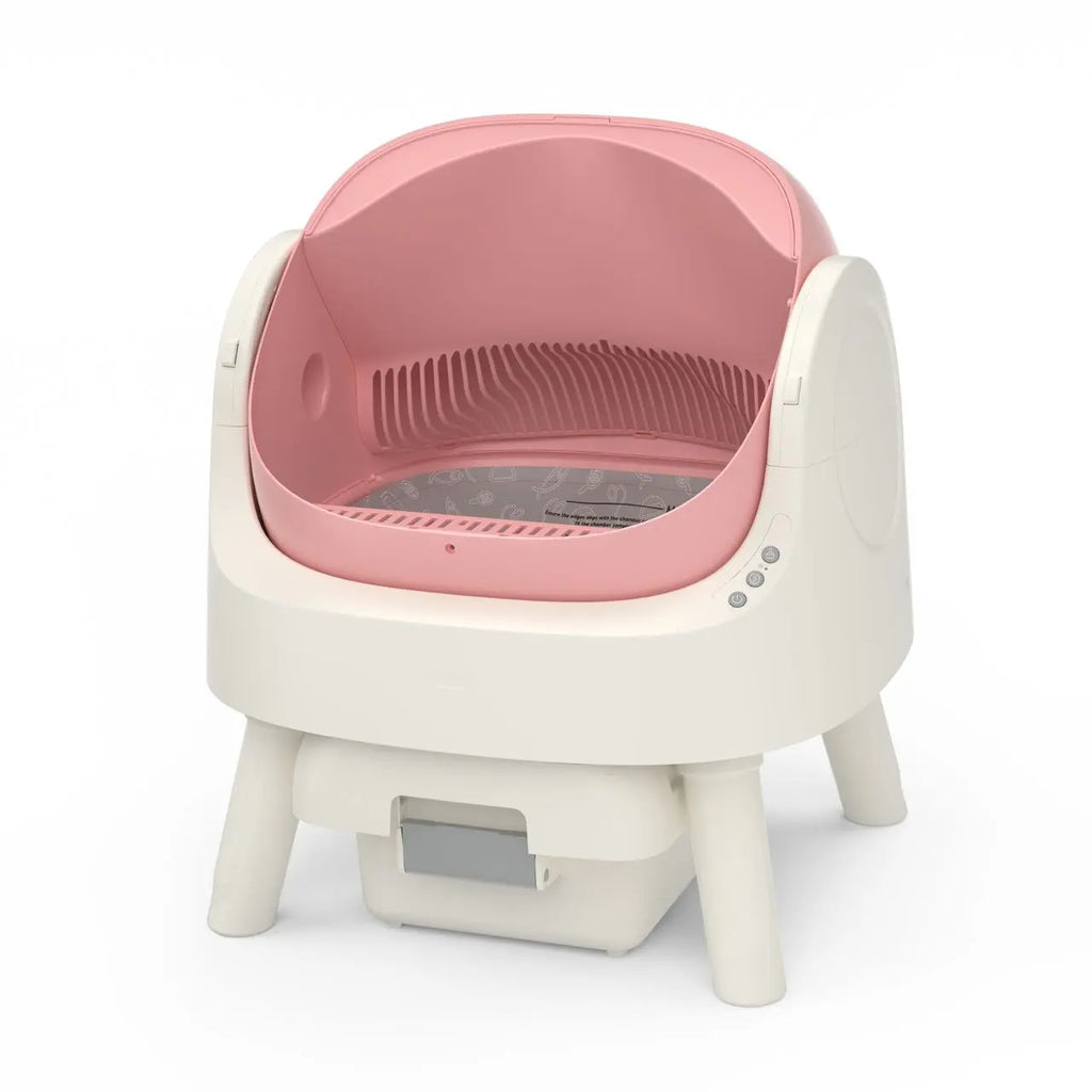 Petpivot Automatic Self-Cleaning Cat Litter Box with Open-Top Design - Hands-Free Operation, 6.5L/1.72Gal and 7L/1.85Gal Capacity, Includes 60 Bonus Waste Bags (80 Total)