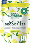 | Carpet Deodorizer & Freshener Powder | 31 Oz Pet Odor Eliminator for Strong Odor & Pet Urine | Fresh Natural Lemon Scent | Safe for Homes with Pets